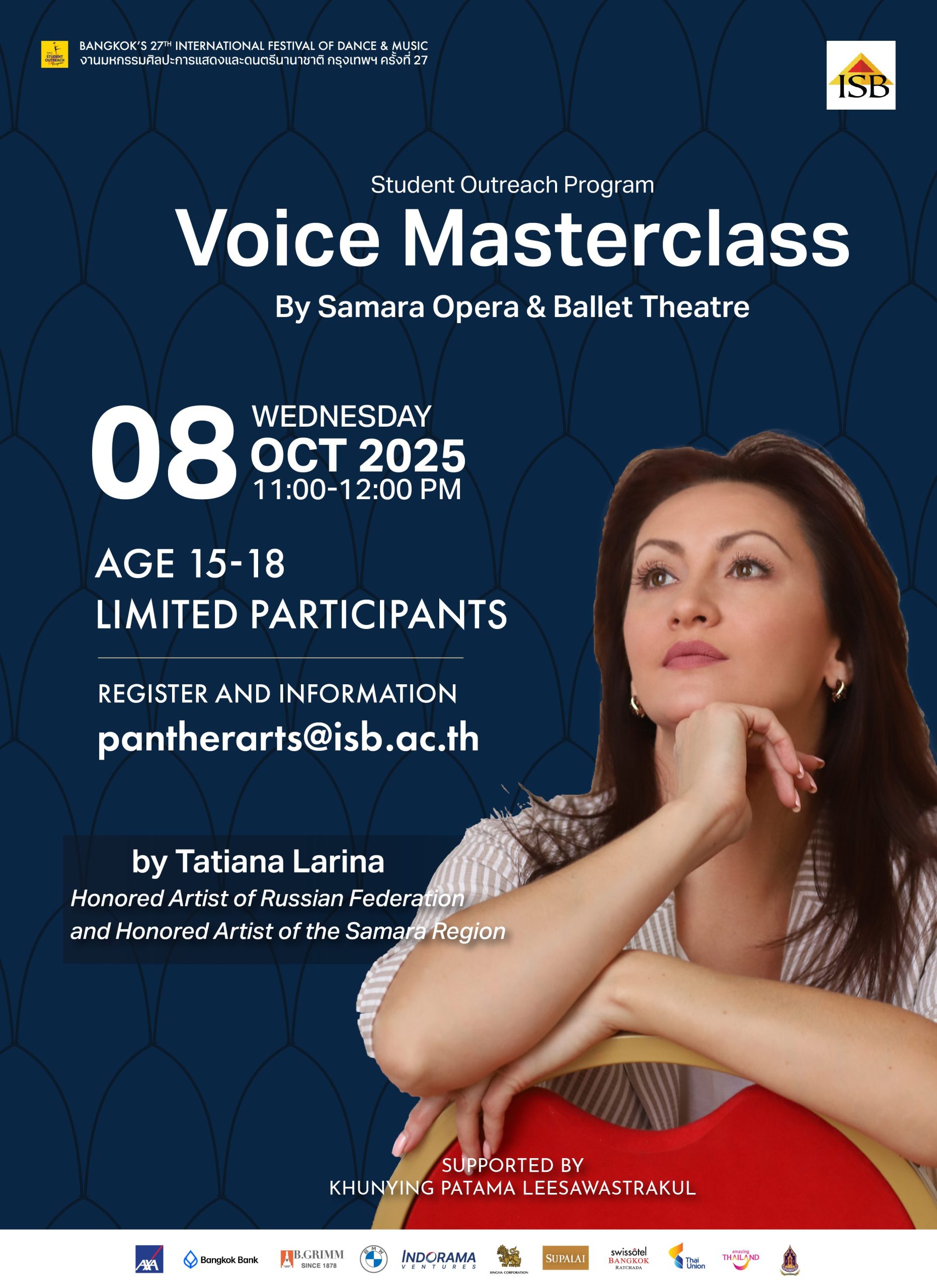 Classical Voice Masterclass - Bangkok Festivals